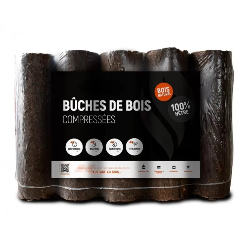 Bûches compressées Hêtre